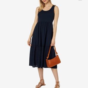 Women's Cotton Sleeveless Tiered Dress